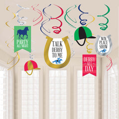 Derby Day Swirl Decorations