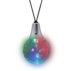 LED Multi-Color Disco Ball Necklace
