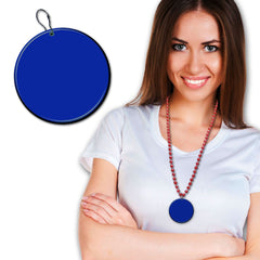 Blue Plastic 2 1/2"  Medallion