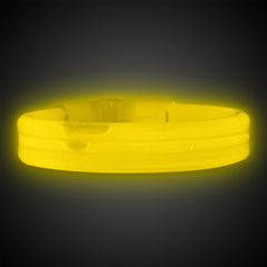Yellow Triple Wide 9" Glow Bracelets