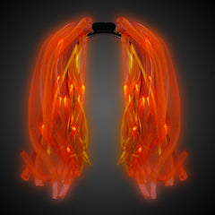 LED Orange Dreads Headband