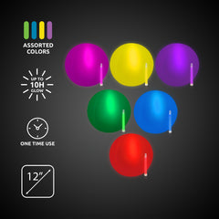 Assorted Glow 12" Beach Balls Retail Counter Display