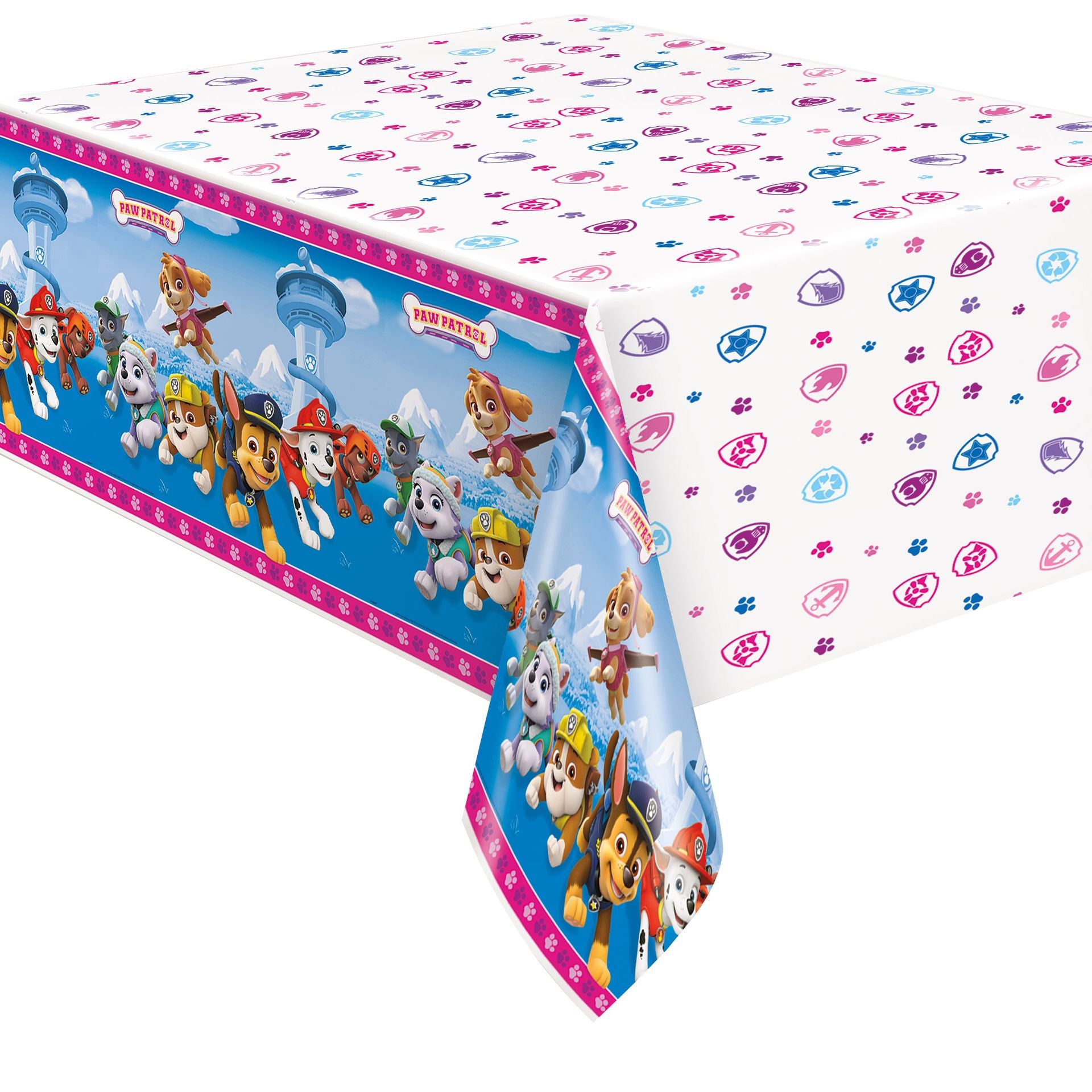 Paw Patrol Girl Rectangular Plastic Table Cover, 54