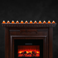LED Halloween Pumpkin Candles Retail Counter Display