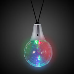 LED Multi-Color Disco Ball Necklace