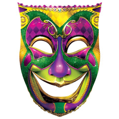 Jumbo Mardi Gras Mask Cutouts