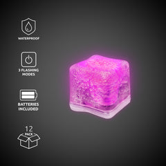 LED Pink Ice Cubes