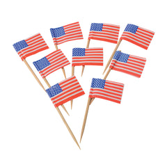 American Flag Garnish Picks