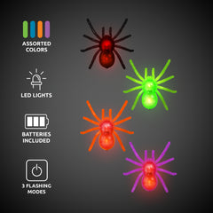 LED Halloween Spiders Retail Counter Display