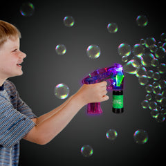 Neon Pink LED Bubble Gun