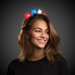 LED Patriotic Headbands Retail Hanging Display