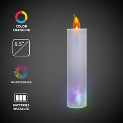 LED Flameless Multi-Color Glitter Candle