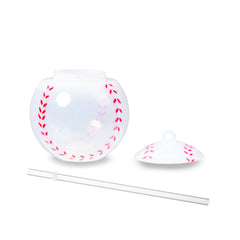 LED Baseball Cup with Straw