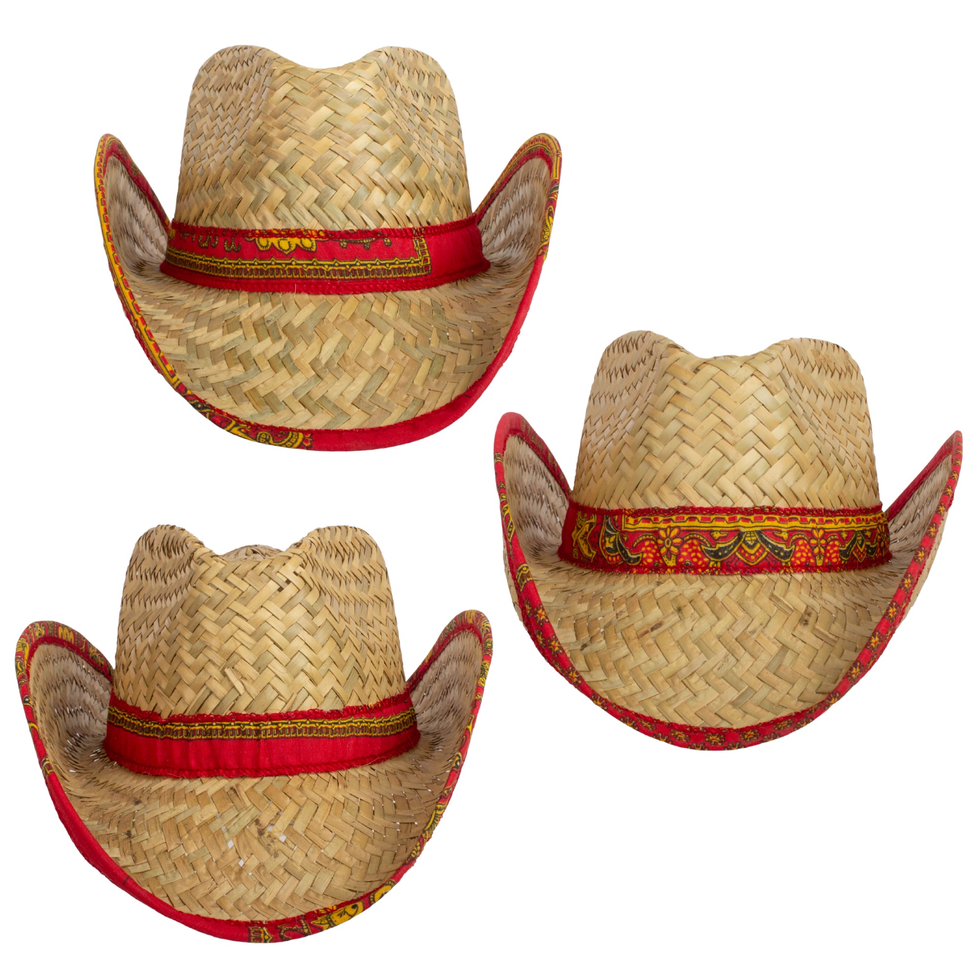 Bandana Trimmed Cowboy Hat – Windy City Novelties1