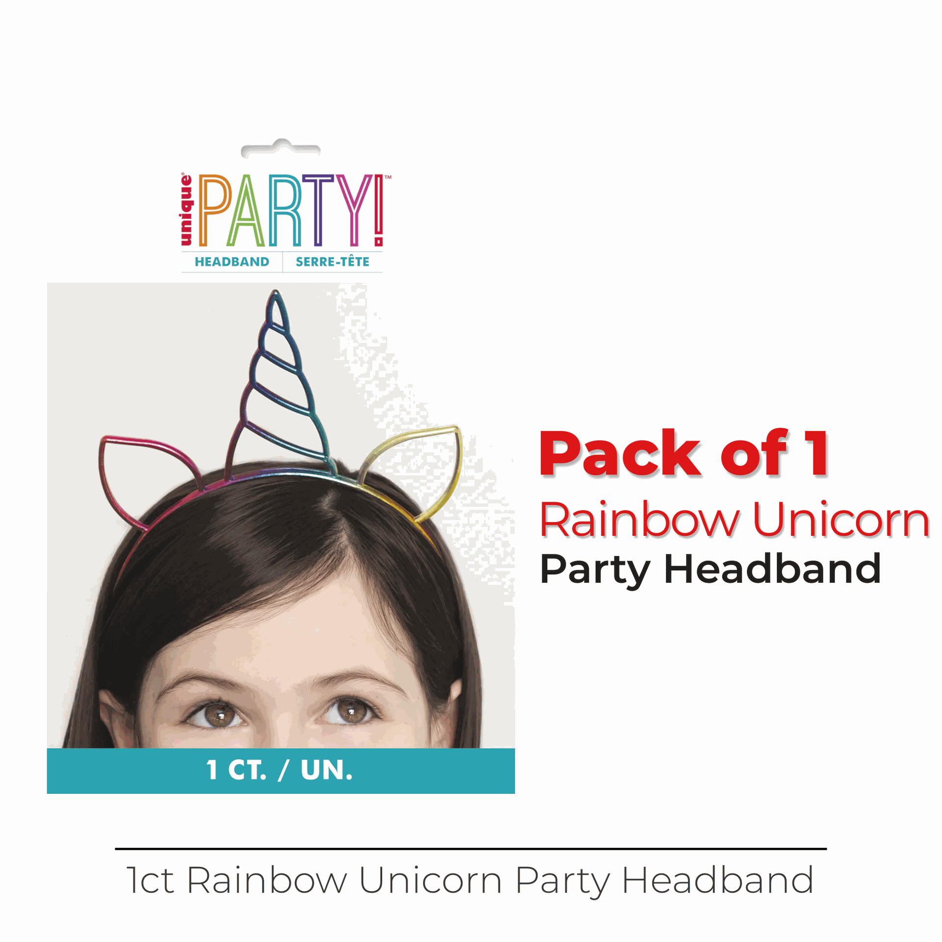 Rainbow Unicorn Party Headband – Windy City Novelties