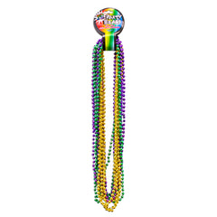 Mardi Gras 7mm Bead Faceted 33" Necklaces