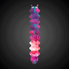 LED Push Pop Caterpillar Toys