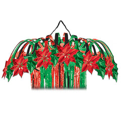 Red & Green Metallic Column Decoration
