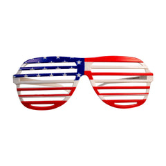 Slotted American Flag Aviator Glasses