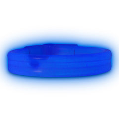 Blue Triple Wide 9" Glow Bracelets