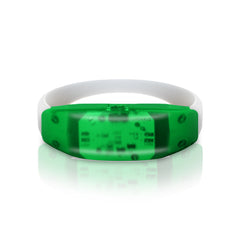LED Sound-Activated Green Stretchy Bracelet