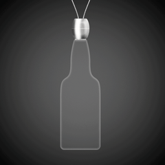 Blue LED Bottle Pendant Necklaces