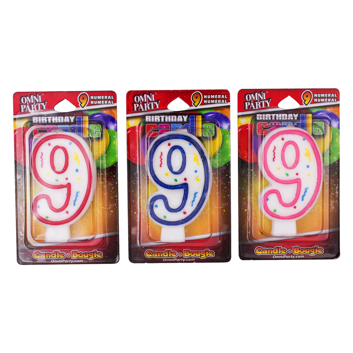 Number '9' Candles