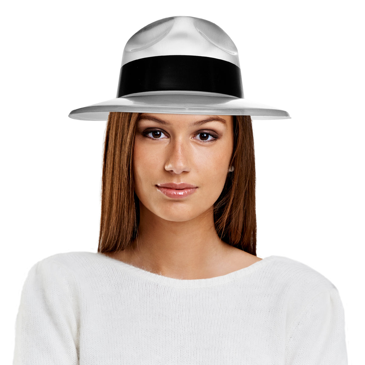 Silver Gangster Fedora Hats