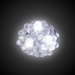 LED White Jelly Bumpy Rings