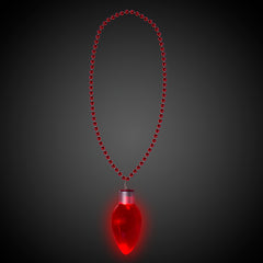 LED Jumbo Christmas Bulb Necklace