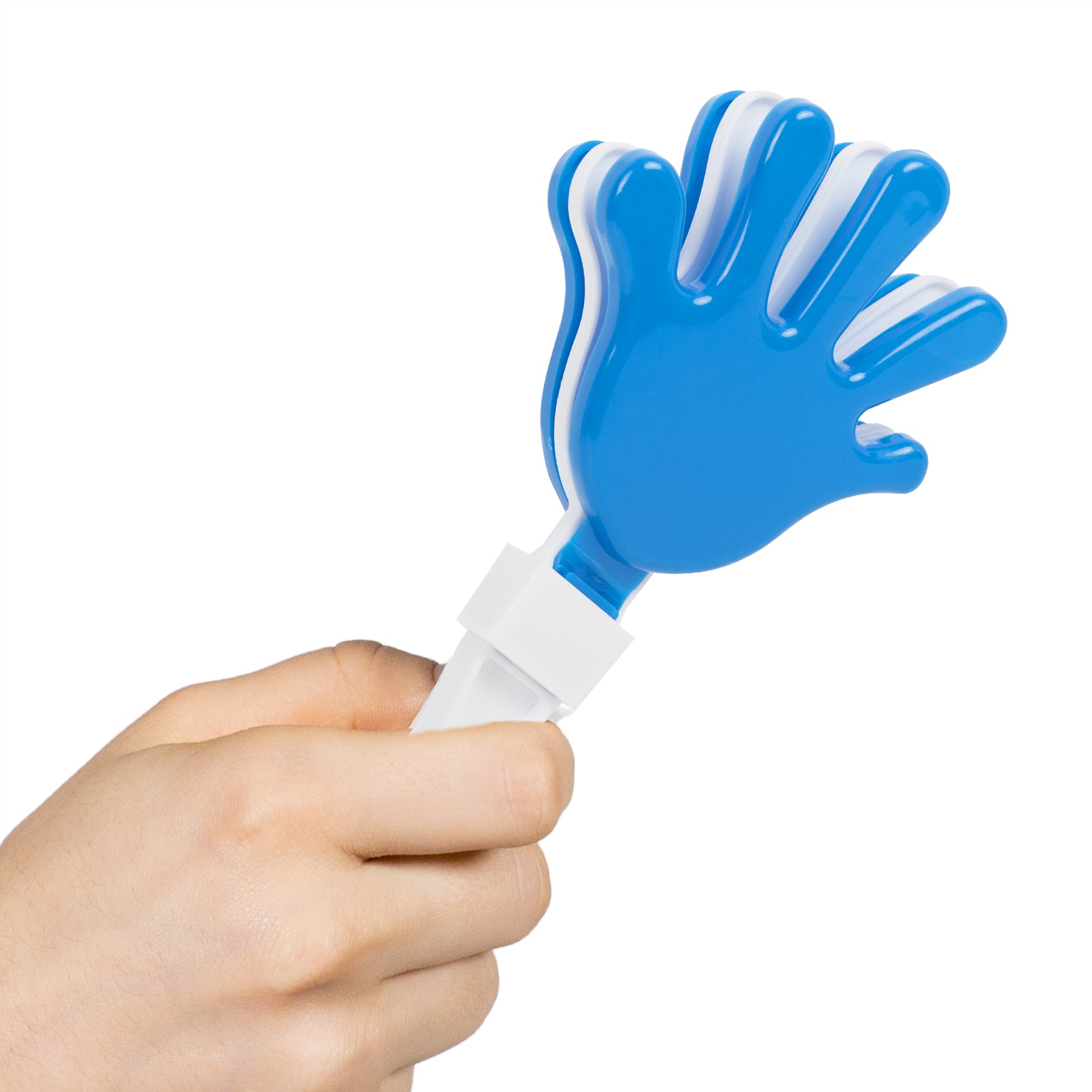 Local Clappers Blue & White Hand Clappers - 12 Pack – Windy City Novelties