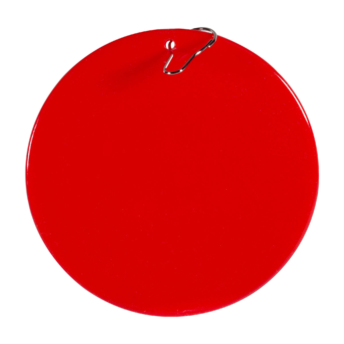 Red Plastic 2 1/2" Medallion