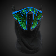 EL LED Sound Activated Face Mask