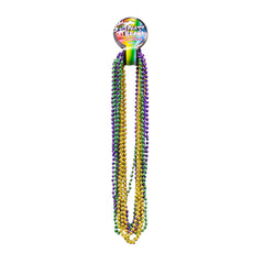 Mardi Gras 7mm Bead 33" Necklaces