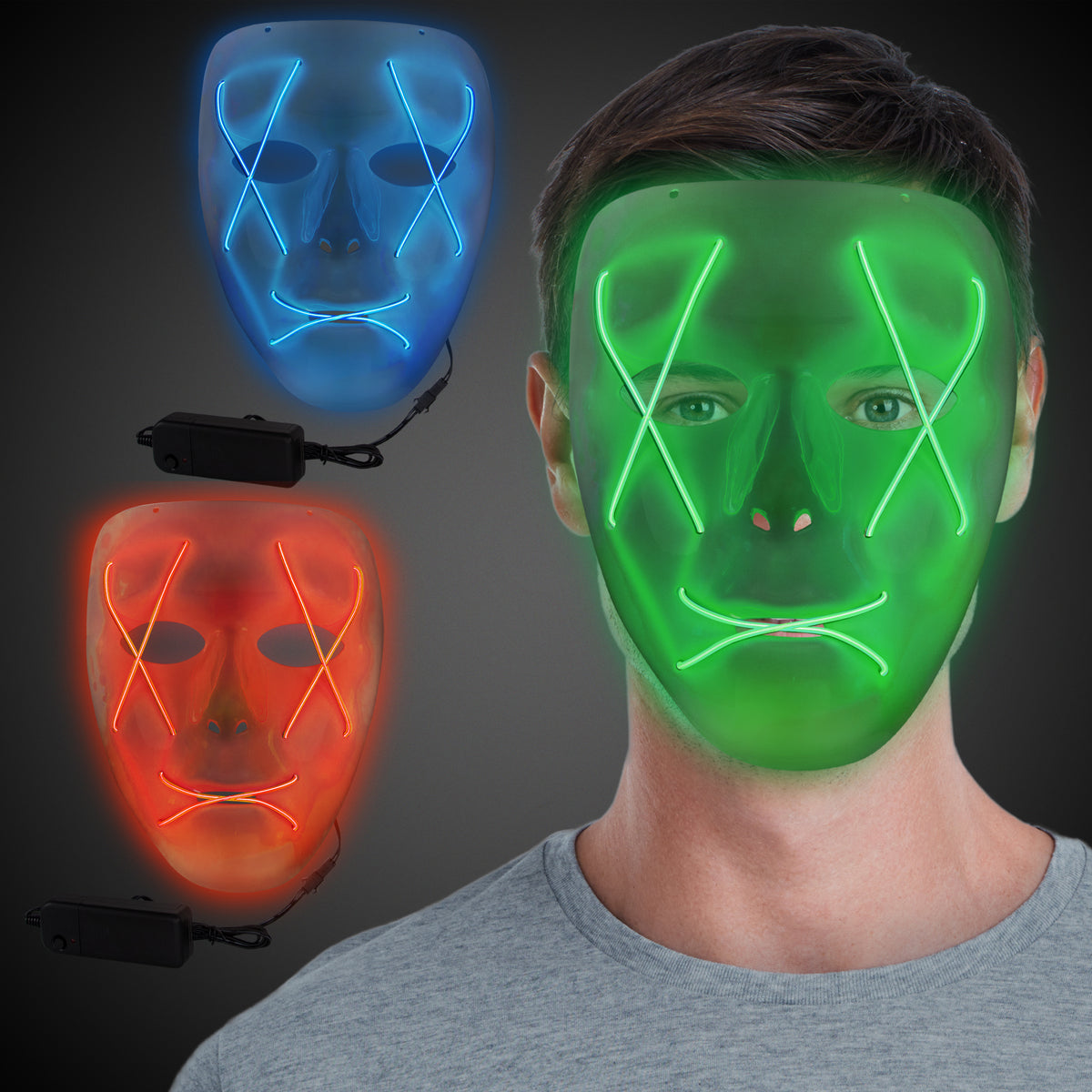 LED Assorted EL Wire Masks