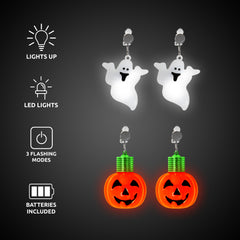LED Halloween Earrings Retail Counter Display
