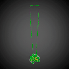 St. Patrick's Day LED Pendant Bead Necklaces Retail Display