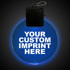 Red LED Round Medallion