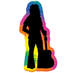 Tie Dye Hippie Silhouettes