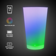 Rainbow LED 16 oz. Cup