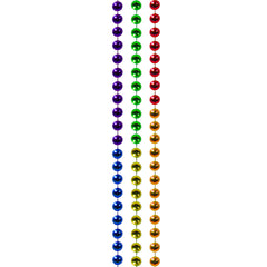 Rainbow Bead 33" Necklaces