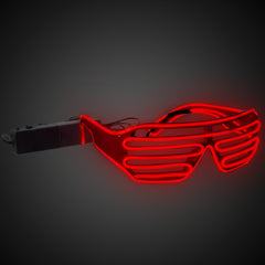 Red EL Wire Slotted Shades