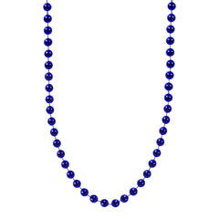 Dark Blue 7mm Bead 33" Necklaces