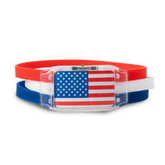 LED Patriotic Bracelets Retail Hanging Display