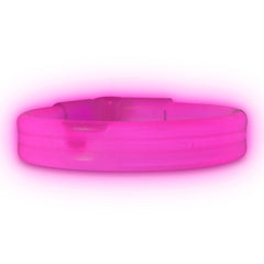 Pink Triple Wide 9" Glow Bracelets