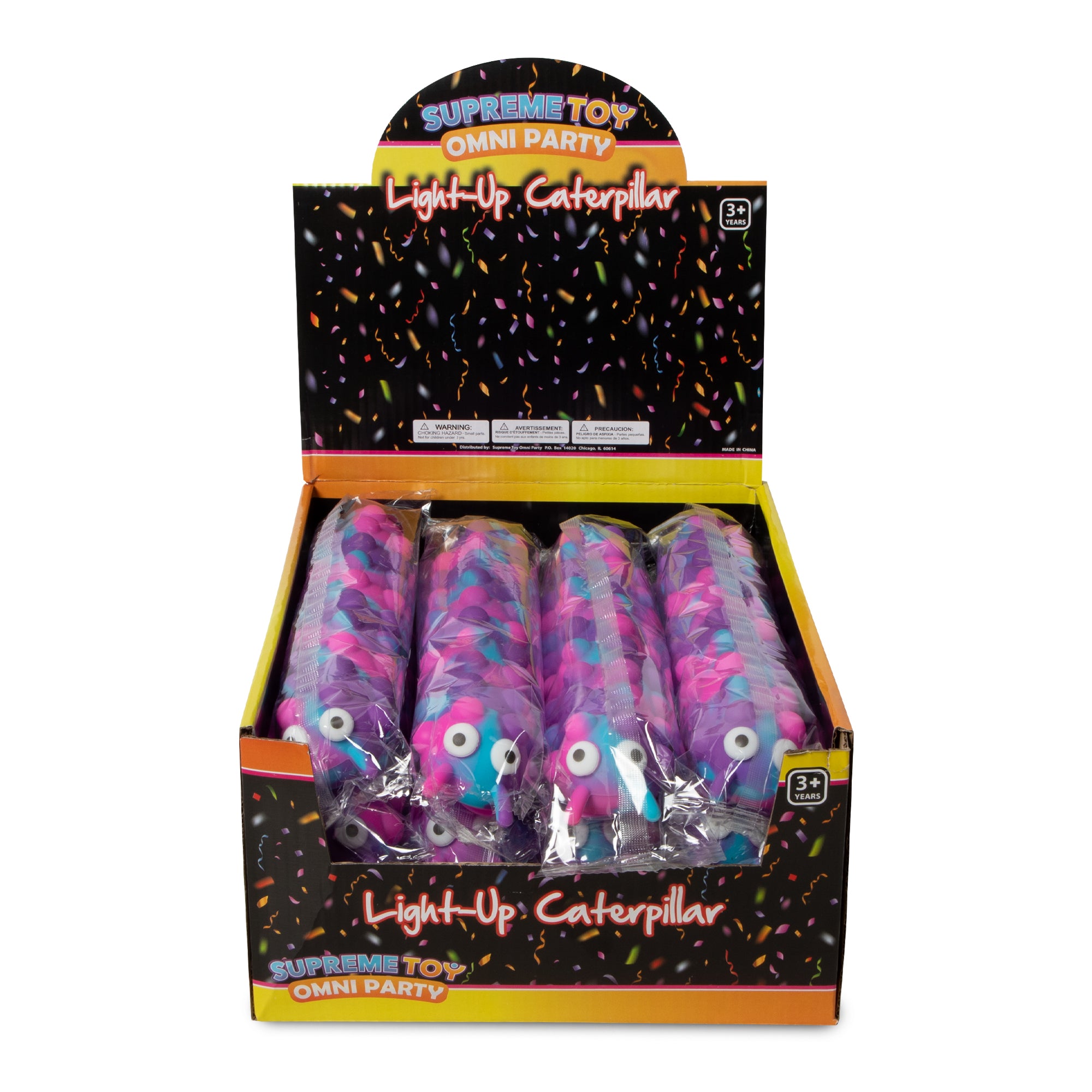 LED Push Pop It Caterpillar Sensory Toys with Suction Cups – Windy City ...