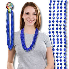Dark Blue 7mm Bead 33" Necklaces