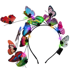 LED Butterfly Headband