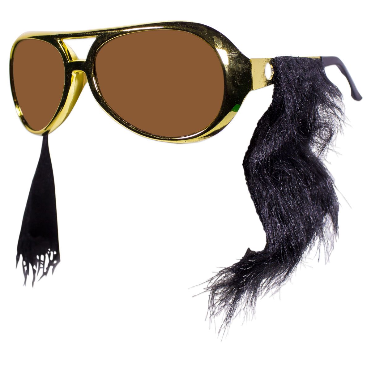 King Gold Sunglasses with Sideburns