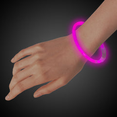 Pink Glow 9" Retail Packaged Bracelets
